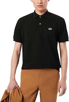 Lacoste Men's Classic Fit L.12.12 Light Piqué Polo Shirt, Black